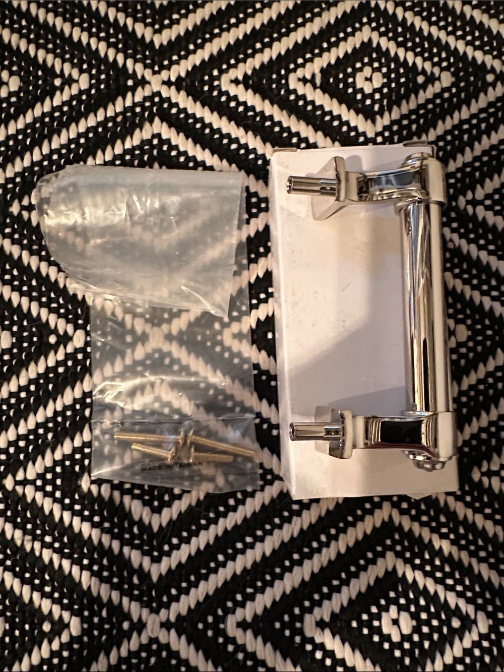 Restoration Hardware Campaign Polished Nickel Pull — Silver Finish-3”